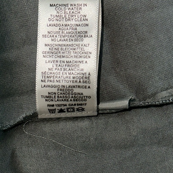 NWT-Anthropologie -Cloth and stone-Size-1X-Gray Button-Down Dress- - Picture 11 of 16